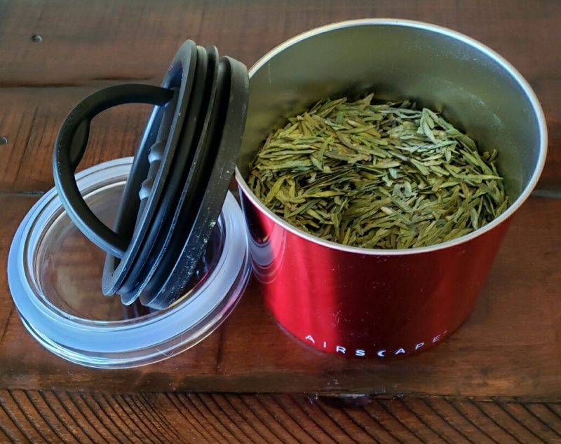 Filled Container open